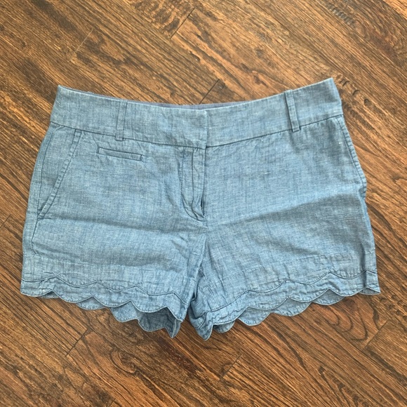 loft chambray shorts